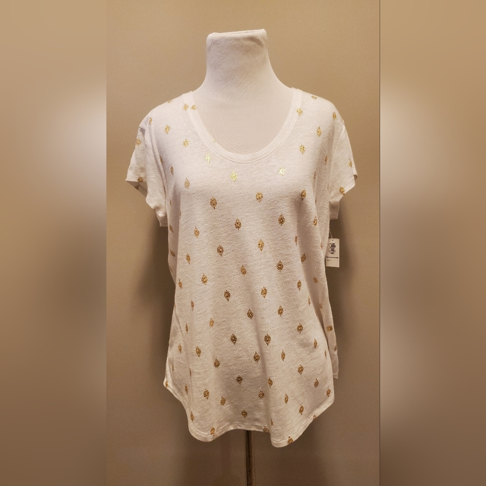 NWT Old Navy linen blend tee